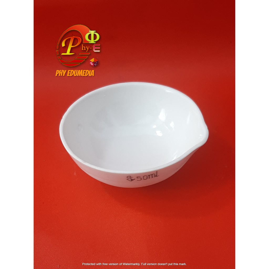 Cawan Uap 50ml / Cawan Penguap 50ml / Cawan Porselin 50ml / Cawan Porselen 50ml