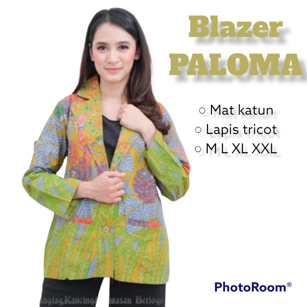 Blazer Paloma Lapis TRICOD batik solo atasan kerja blazer kantor jas wanita