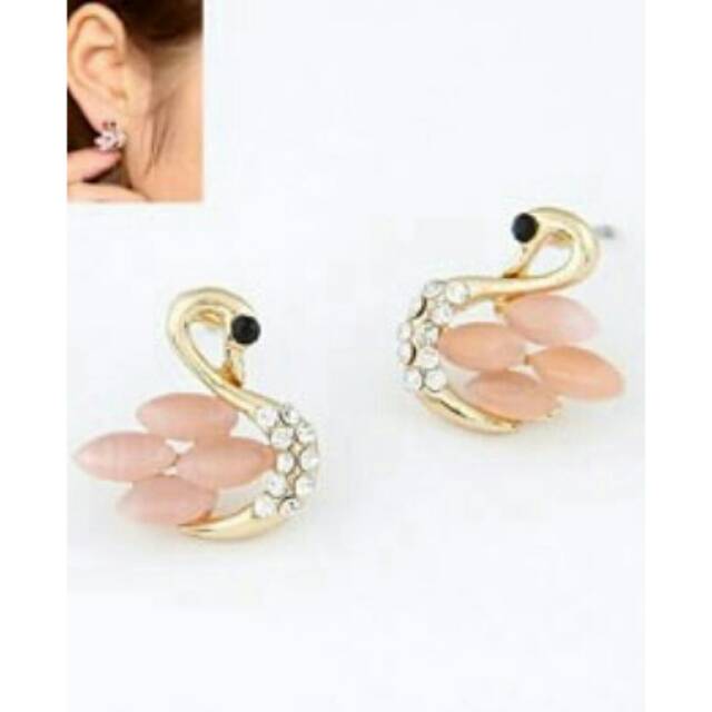 Anting Angsa | Pink Sweety Swan
