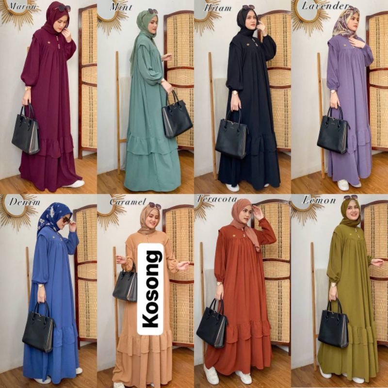 NEW KALA DRESS PREMIUM VIRAL BEST SELLER GAMIS MUSLIMAH KEKINIAN