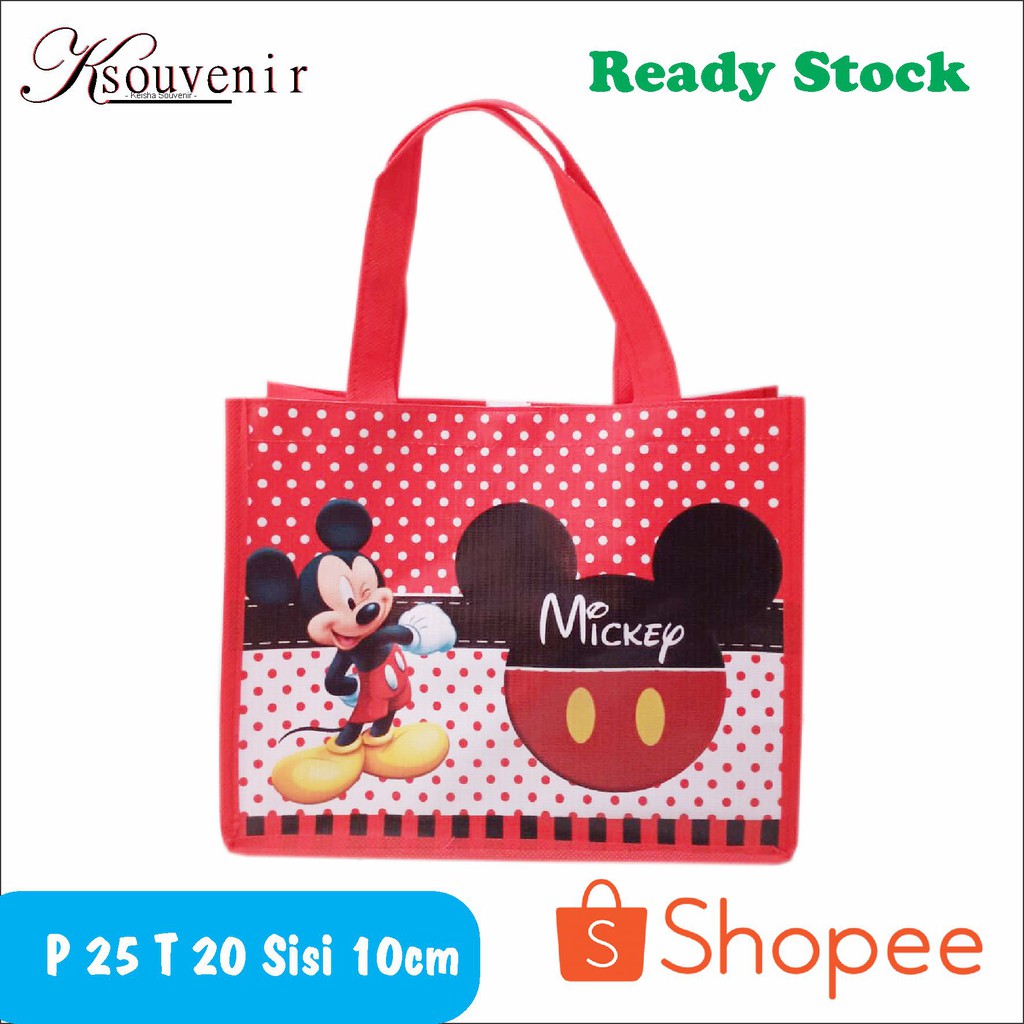 

tas souvenir ulang tahun goodie bag mickey