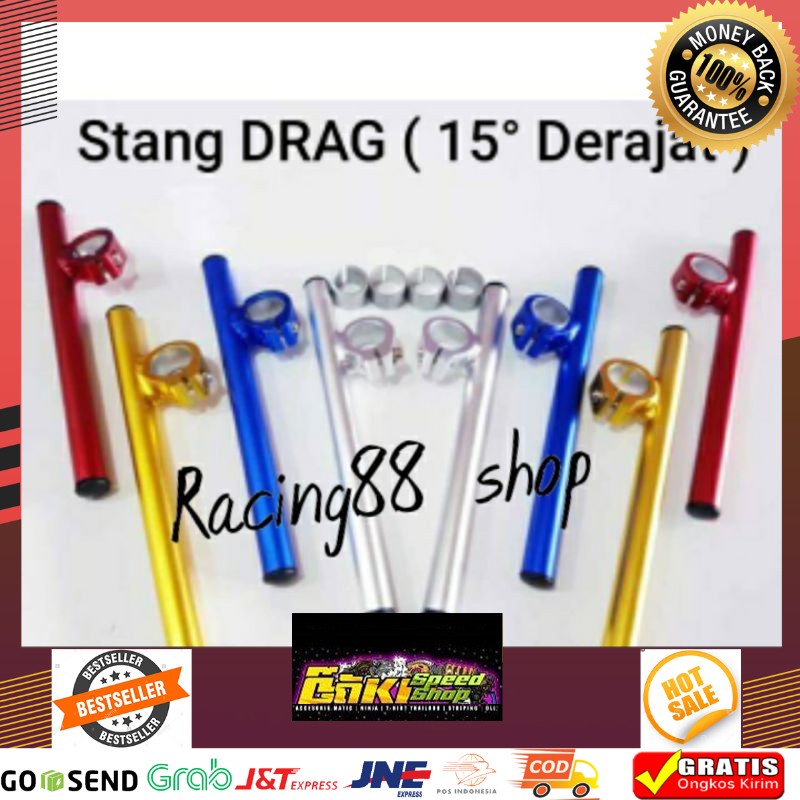 Murah Stang Jepit Stang Drag 15 Derajat Ninja R KR RR Satria Fu Vixion Satria F Rxk CB150R