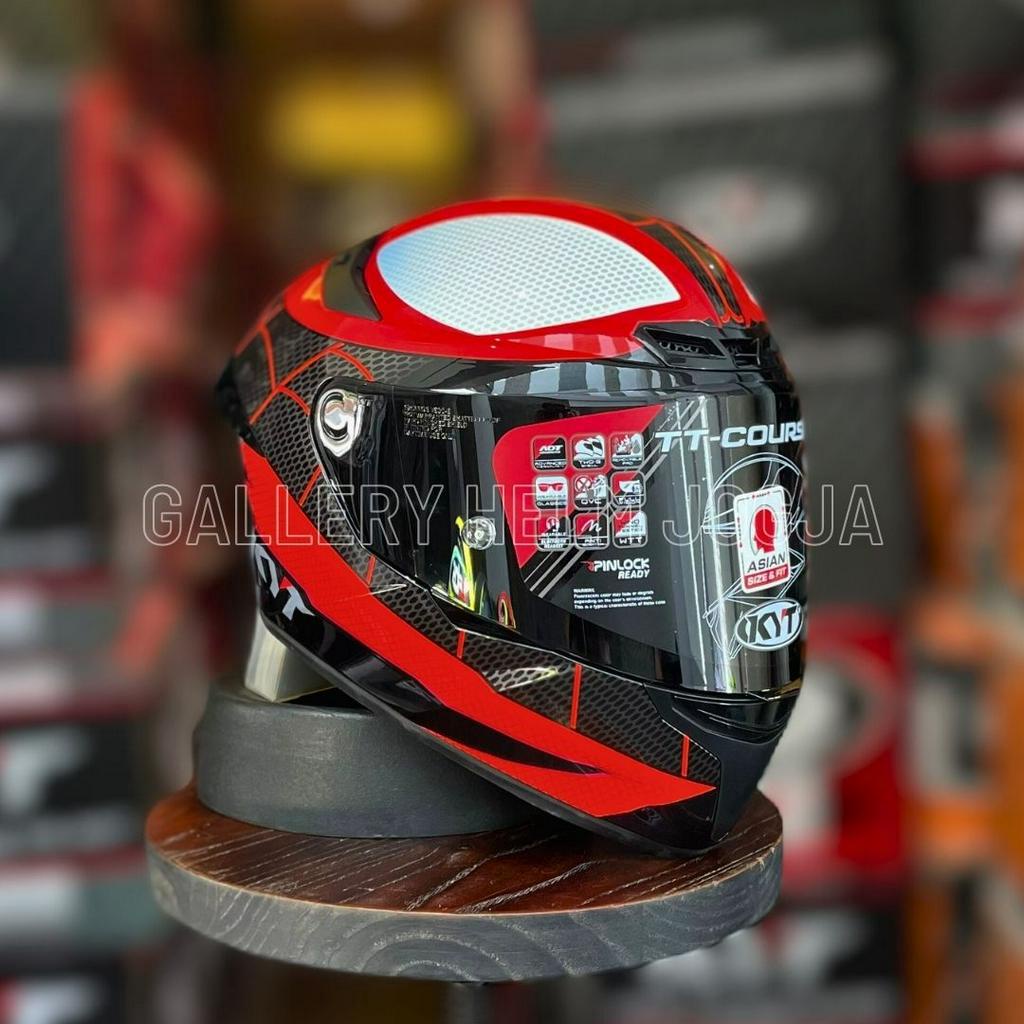 KYT TT Course Flat Pinlock Marvel Spiderman Morales