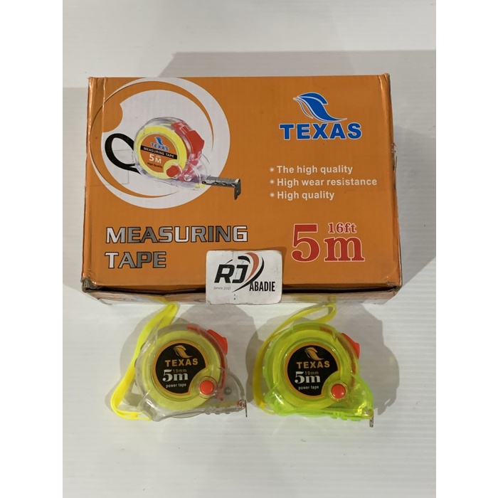 Measuring Tape / Meteran Transparan Texas 5m Meter