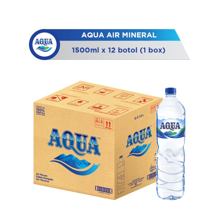 

02 Aqua Air Mineral 1500Ml X 12 Botol (1 Box) Ds51Ghg