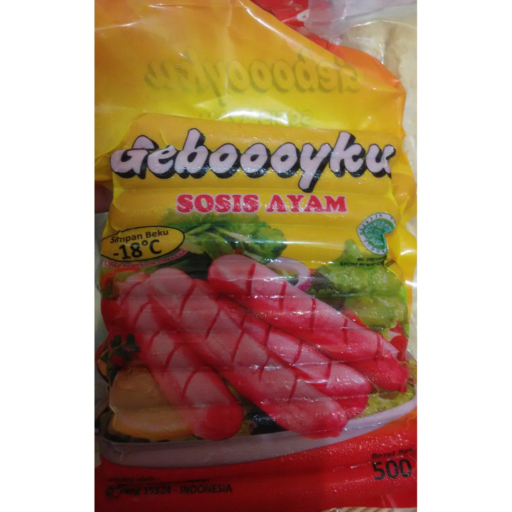 

Geboooku Sosis Ayam 500gr isi 20