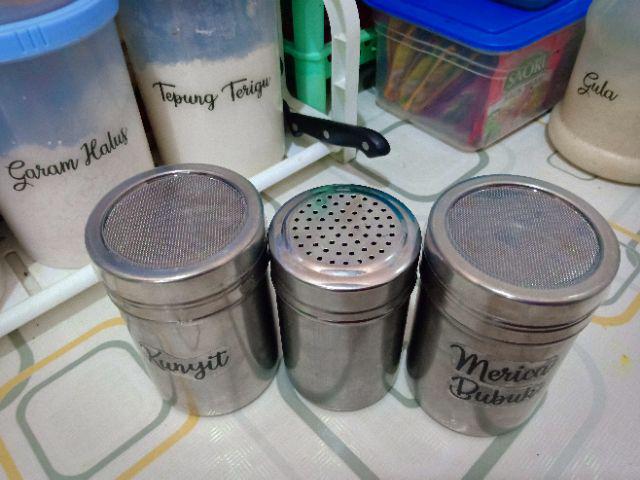 Homemaster Tempat Bumbu Lada/garam/merica Stainless Single Use Large Tbs41003l