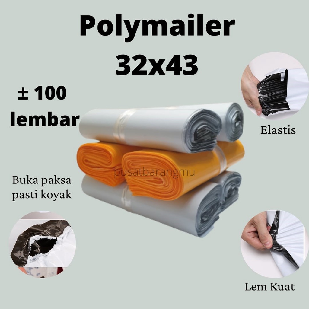 

Polymailer 32x43 Isi 100 Lembar Poly Mailer Plastik Packing Online Shop Olshop Medan Termurah