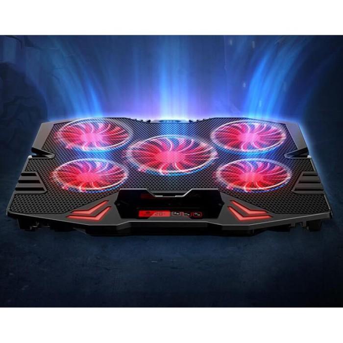 Cooler macbook pro macbook air Cooling Pad Laptop 5 Kipas Black Blue