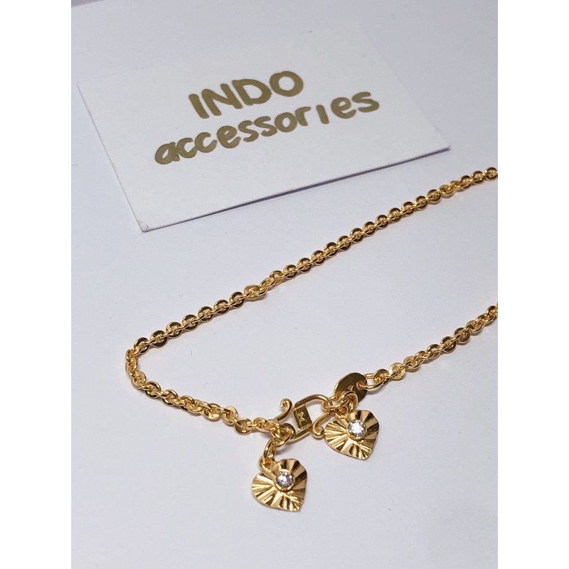 Gelang Emas 2gr Dewasa/Remaja Rantai Medan Mata - Gold Bracelet