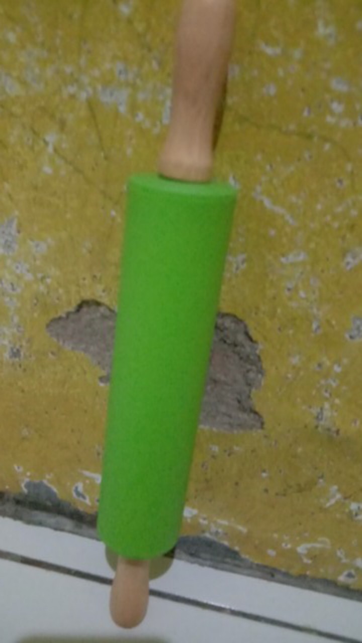M/l Non-stick Silicone Rolling Pin Gagang Kayu Kue Adonan Tepung Roller Alat Dapur Memasak Kue