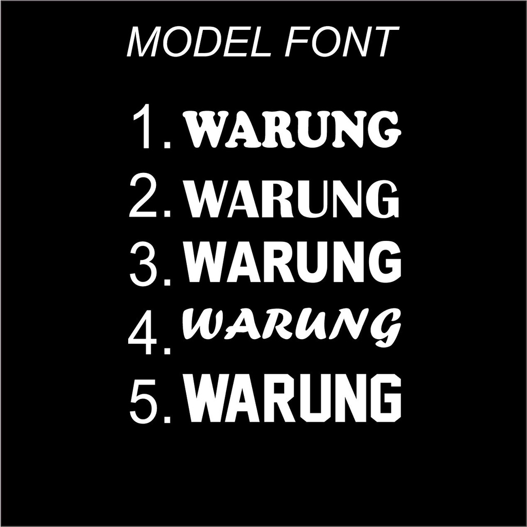 STICKER ETALASE WARUNG