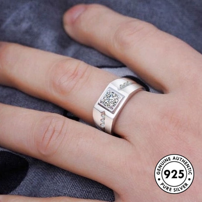 Cincin Bahan S925 Silver Untuk Pria