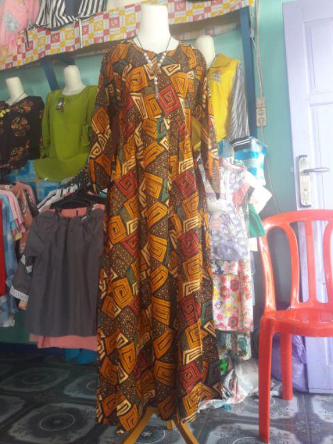 Cuci Gudang Gamis Batika Sogan Batik Busui Friendly Termurah Sejagad Raya Dress Ibu Hamil