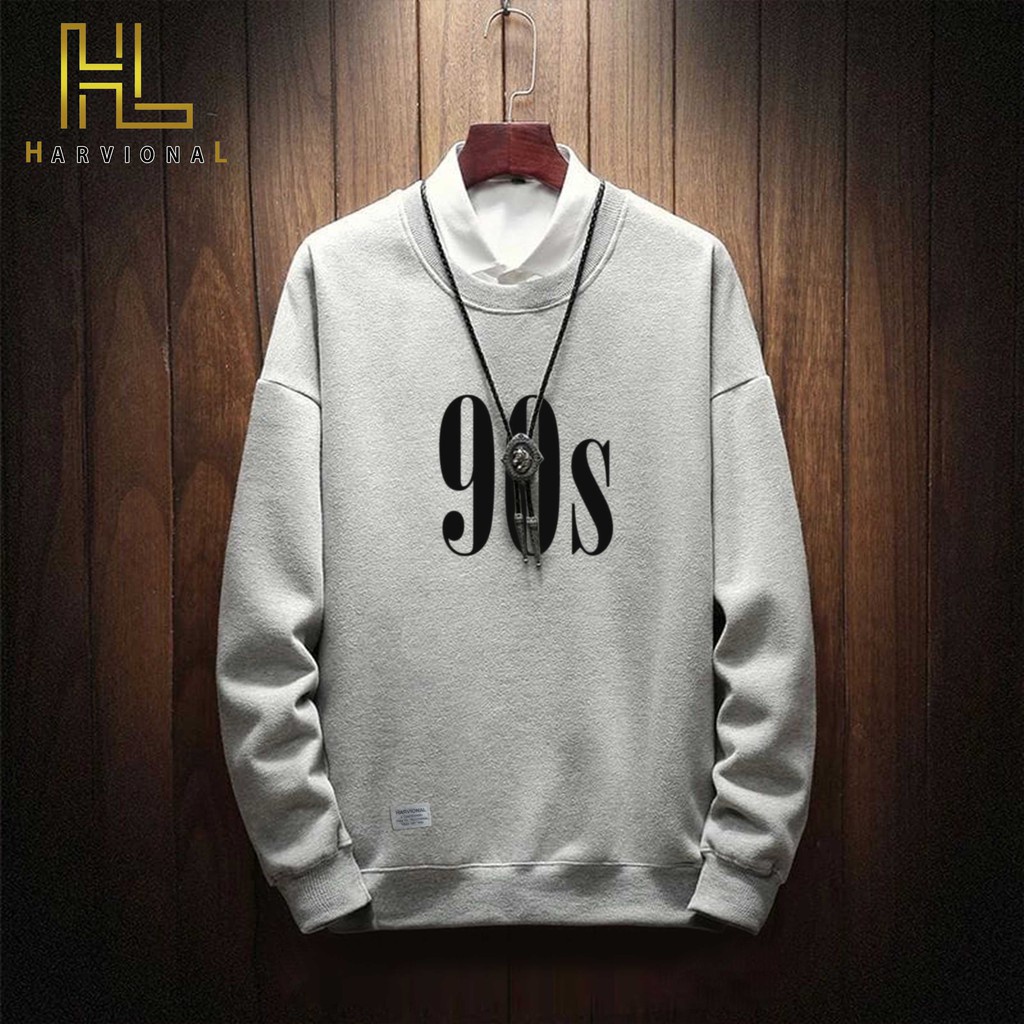 Parisdivarious Sweater Hoodie Sweatshirt Crewneck 90s Bahan Fleece Size S - XXL (Pria &amp; Wanita)