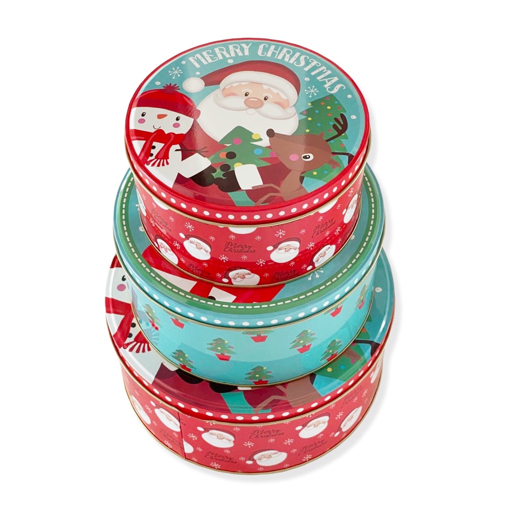 

W! Accessories Kotak Kaleng / Tin Box Natal Set Santa 63321501