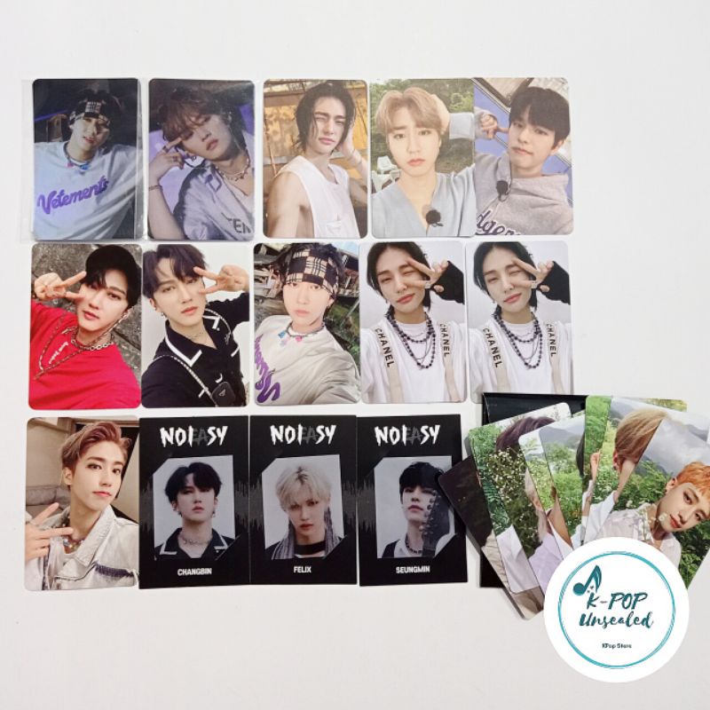 STRAY KIDS "NOEASY" (Photocard, PC, Web benefit Aladin, Hyunjin, lee know, felix, changbin, seungmin