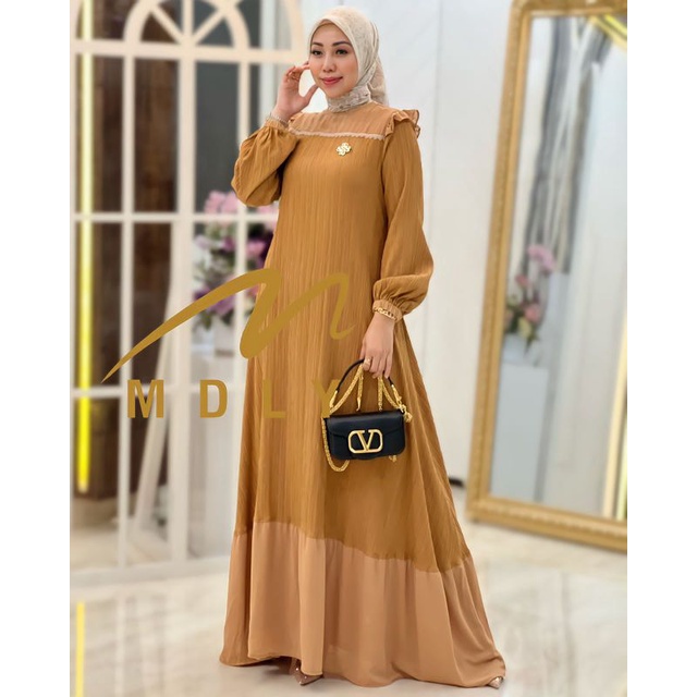 Gamis Stelan Wanita Camila Dress By Mdly 3037