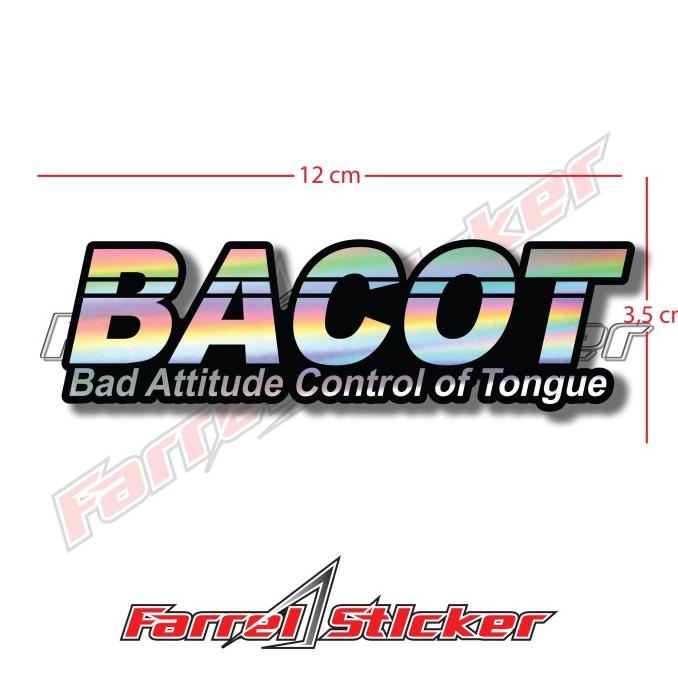 

stiker STICKER BACOT 12 CM farr3l55 Murah