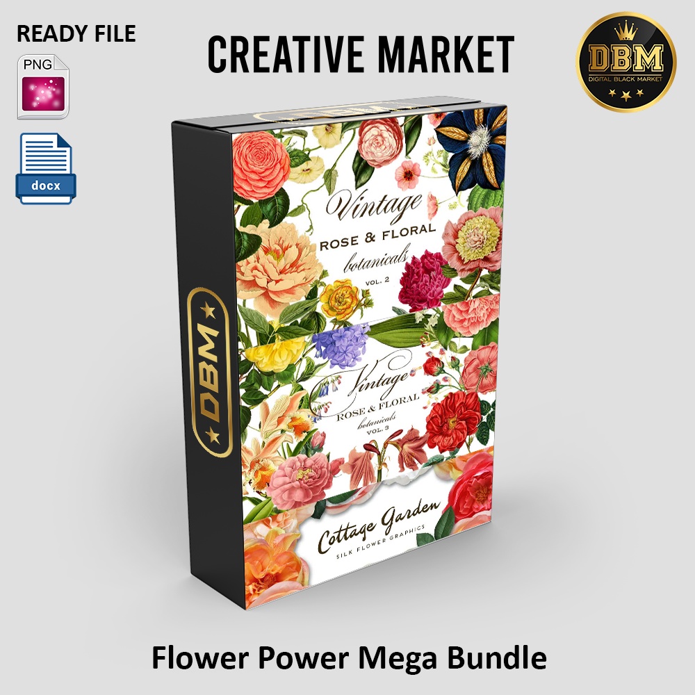 Flower Power Mega Bundle - Vector Designs