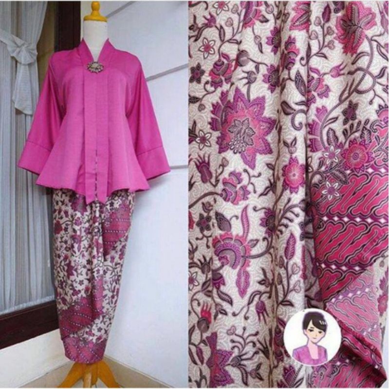 IndahKebaya | SET KEBAYA FLOY BALOTELLI KUTUBARU / KEBAYA ENCIM KARTINI / KEBAYA NATAL / HITAM PUTIH MAROON