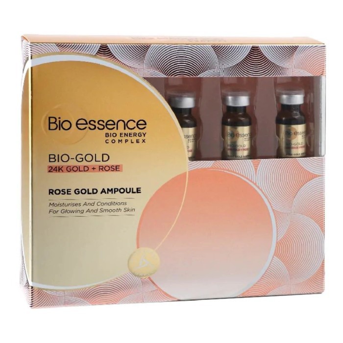 [Buy 1 Get 1 Free] Bio Essence Bio-Gold 24K Rose Gold Ampoule Isi 3ml x 7s Serum Wajah