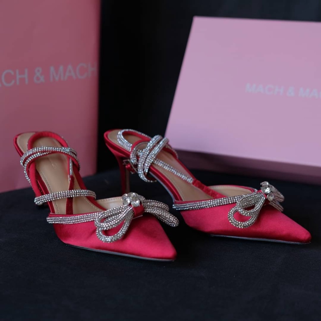 [7.7 Boombastis Sale⚡] - SEPATU WANITA MM MULES HIGH HEELS MMS002 PREMIUM IMPORT