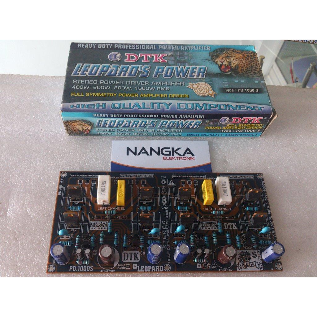 Kit / rangkaian Driver Power Amplifire DTK Stereo 400w / 1000w