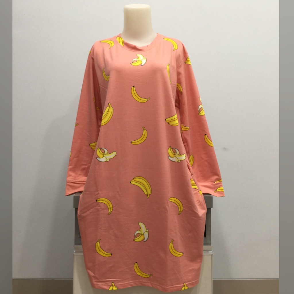 HVE T1520 ATASAN WANITA TUNIK KAOS IMPORT SIZE L LD 100CM