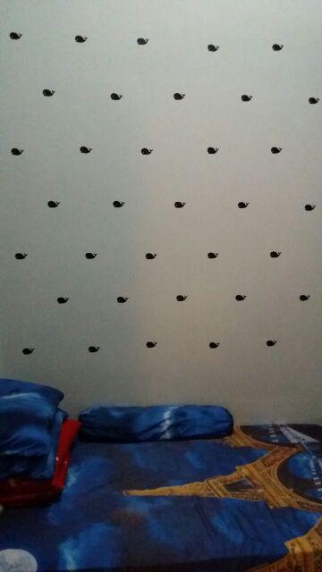 Paus Wallsticker Walldecal Stiker Dinding Hiasan Dinding Pajangan Dinding  Dekorasi Rumah