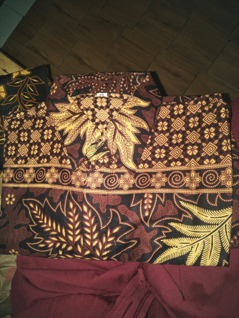 Kemeja Batik Pria Ppbtk07 Modern Lengan Panjang Casual Modis Trendy Masa Kini M L Xl Xxl Asli  Pkl