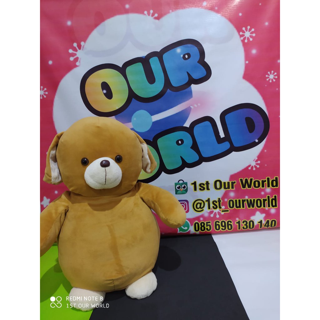 Boneka 1400gr - Boneka Capit - Boneka Timezone - Brown Dog - Anjing