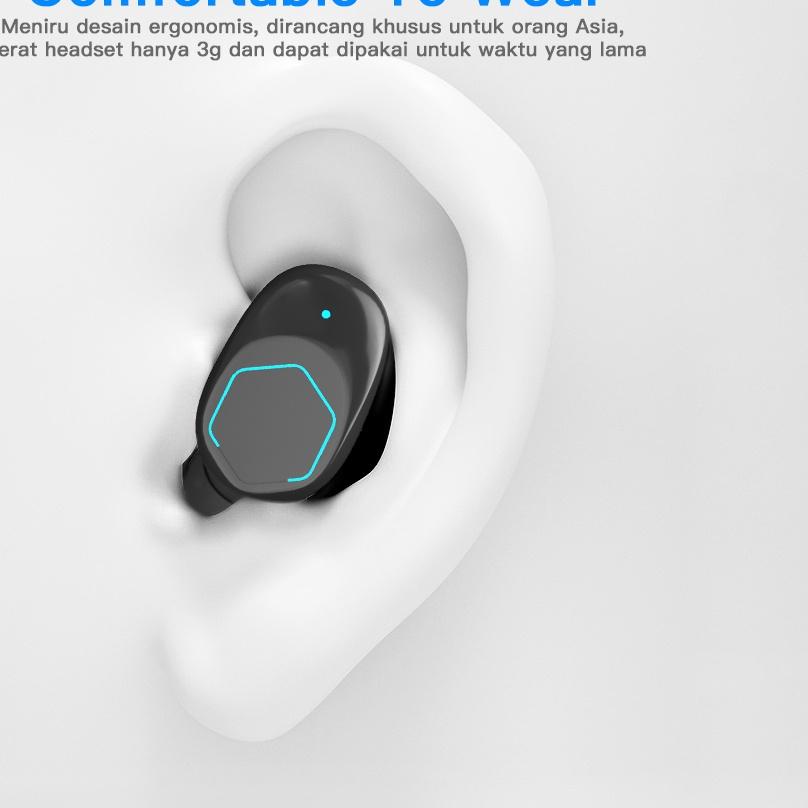 Terbaru|LR35|(NEW Exclusive) ECLE M12 TWS Gaming Earphone Bluetooth 5.2 Headset True Wireless HiFi S