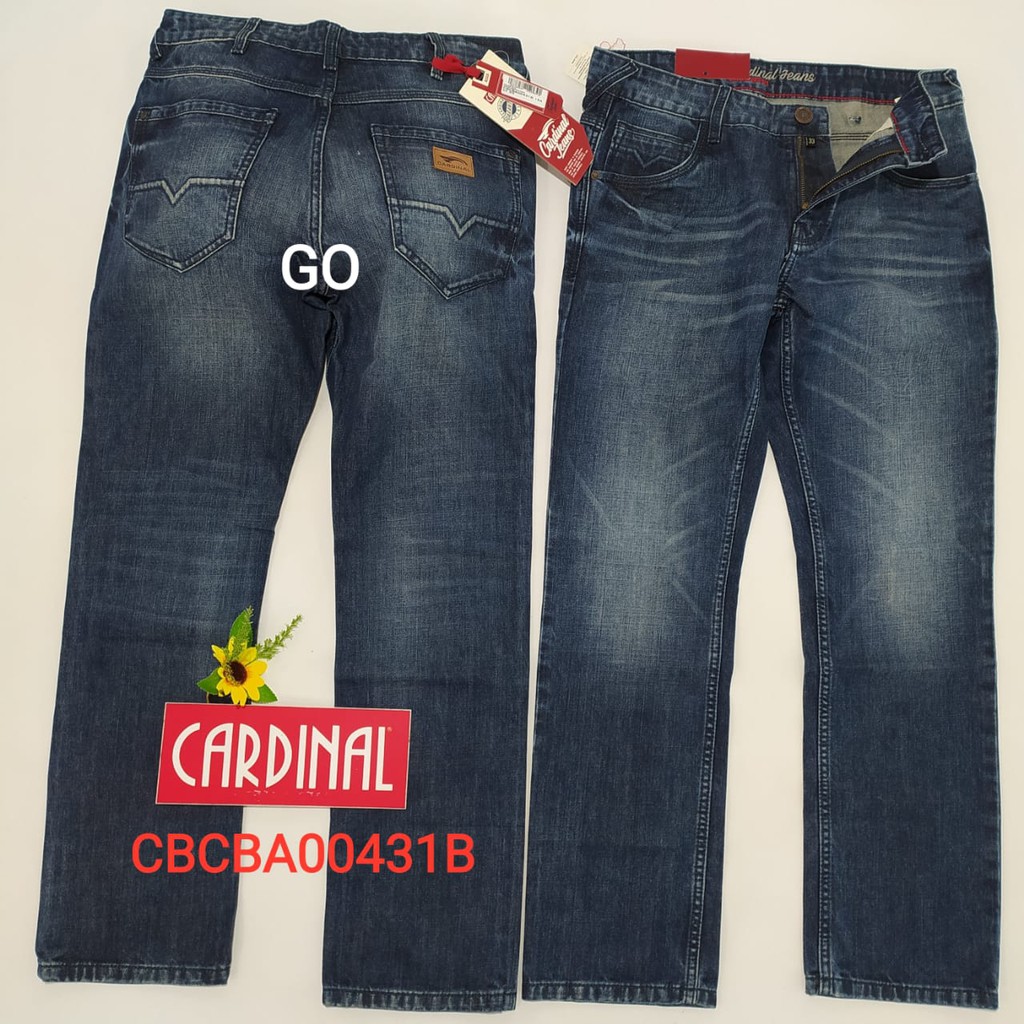 gof 36 CARDINAL CBCBA Celana Panjang Jeans Reguler Fit Slim Fit Straight Slim Bawahan Laki Dewasa