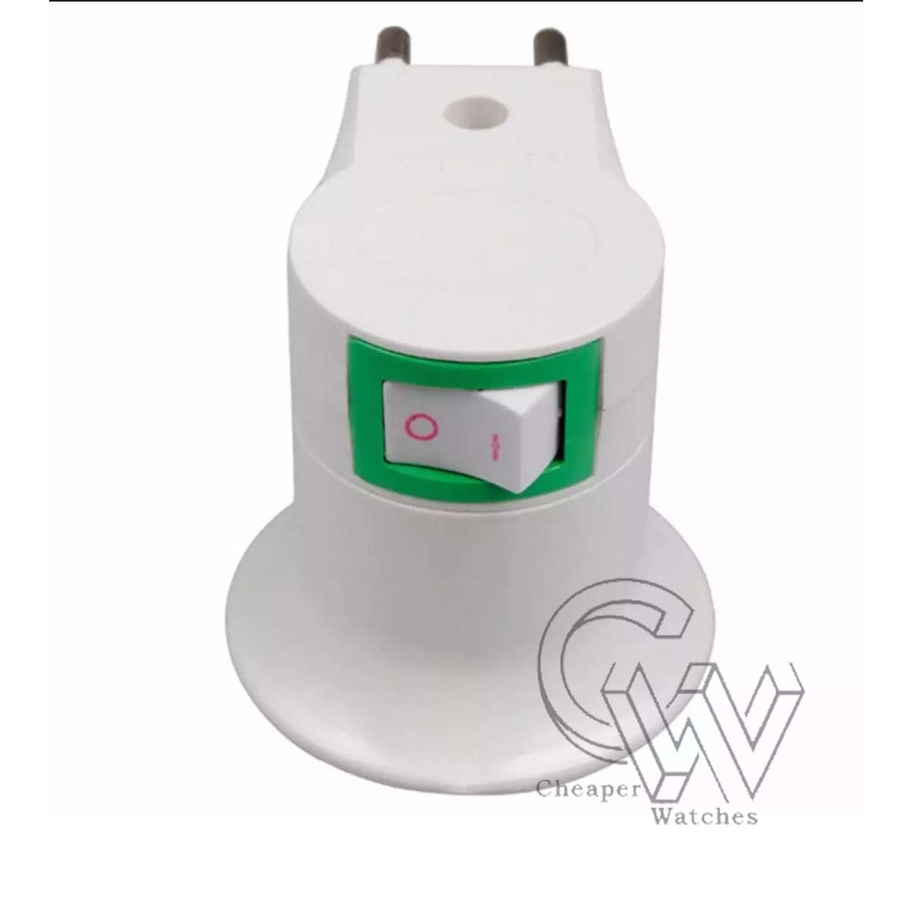 Cheaper-Fitting Colok Lampu Fitting Lampu Tidur Fitting E27 Saklar Switch On Off Termurah