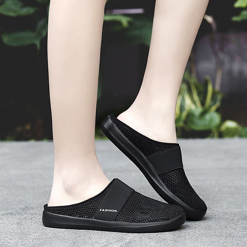 FOKU Sepatu Flatshoes Santai Wanita Slip On Korea Terbaru