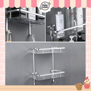 DapurCantik Rak  Sudut Kamar  Mandi  Stainless  Toilet  Rack 