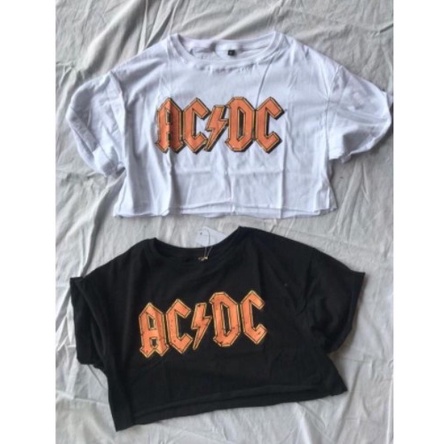 iseven p KAOS OVERSIZE CROP ACDC