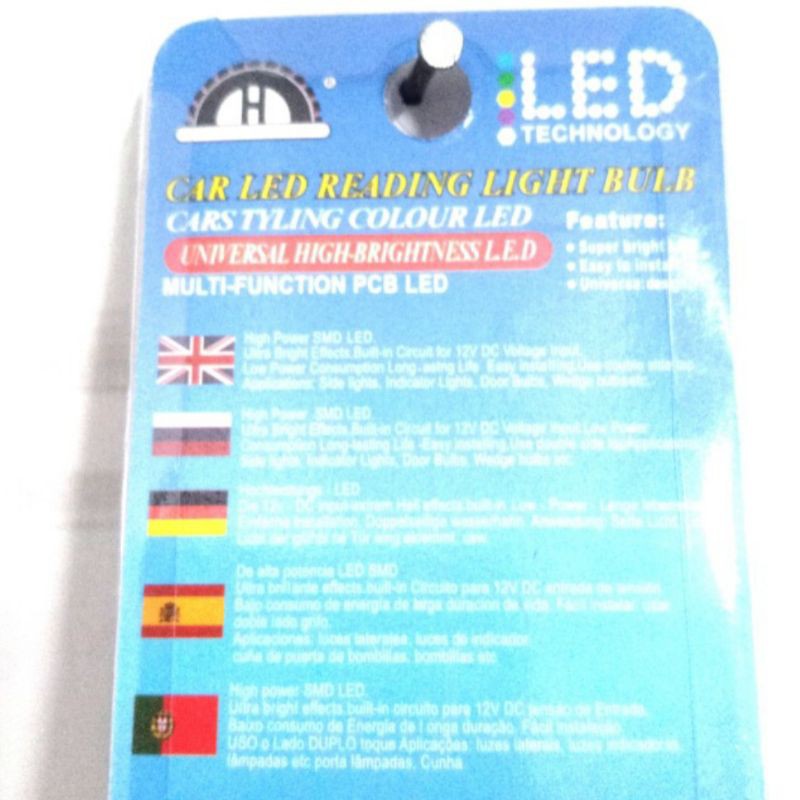 BOHLAM LED BAYONET MOTOR MOBIL KAKI 1  12 VOLT 1 PACK ISI 2 PCS