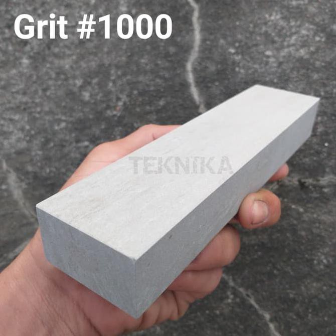 Buruan Beli.. Batu Asah Alam Grit #1000 Natural Whetstone Ungkal Gunung Asahan 19Cm
