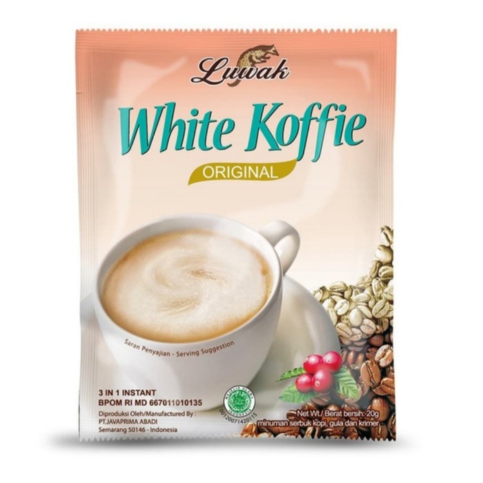 Luwak White Koffie Original 1 Renceng 10x20Gram