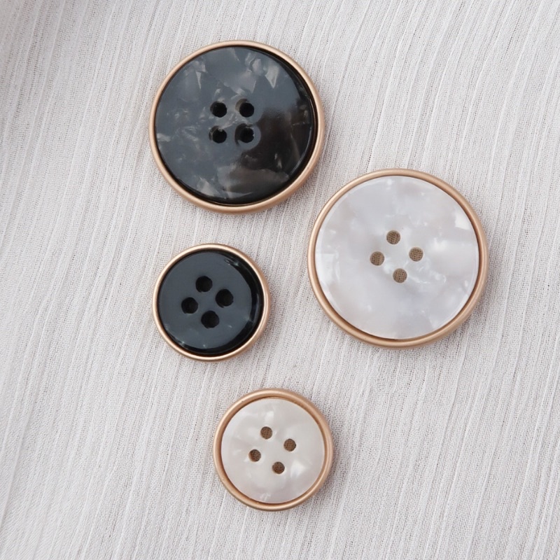 Kancing Baju 4 Lubang | Kancing Metal Marble | Kancing Blazer Mewah Premium | Istana Kancing