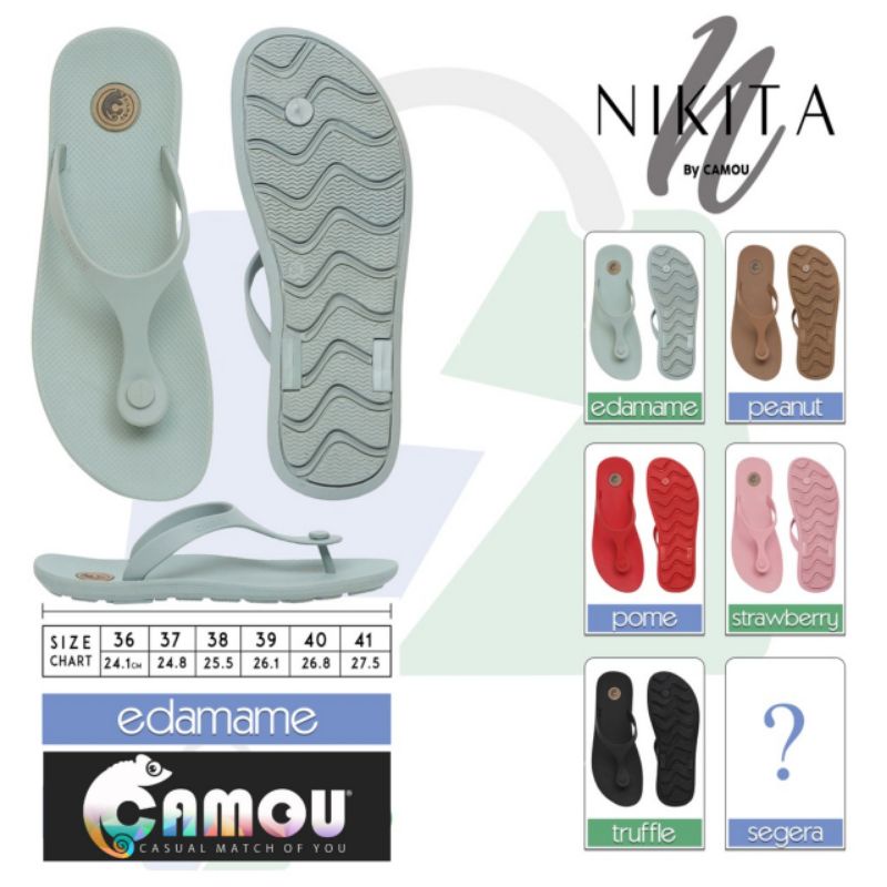 CAMOU - SANDAL WANITA NIKITA + FREE MASKER