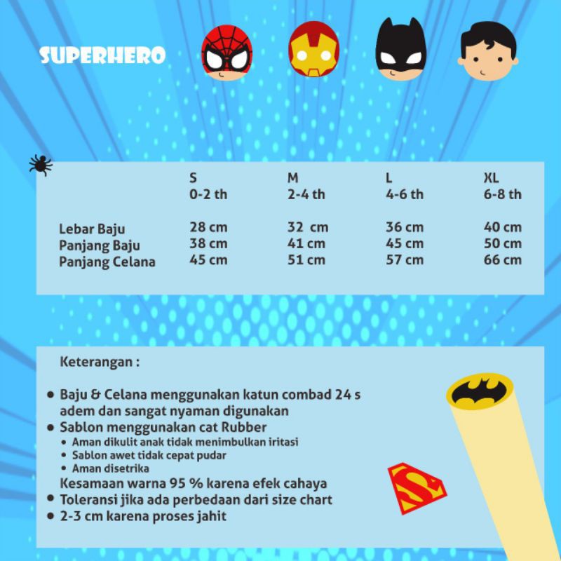 Afsheenastore Set Super Hero By Little Aruma