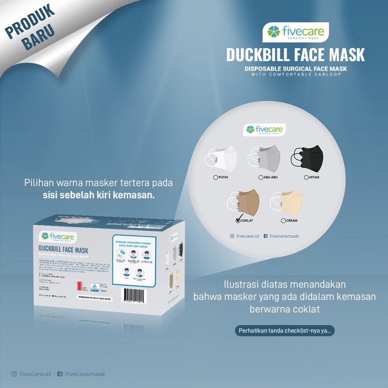 masker fivecare duckbill