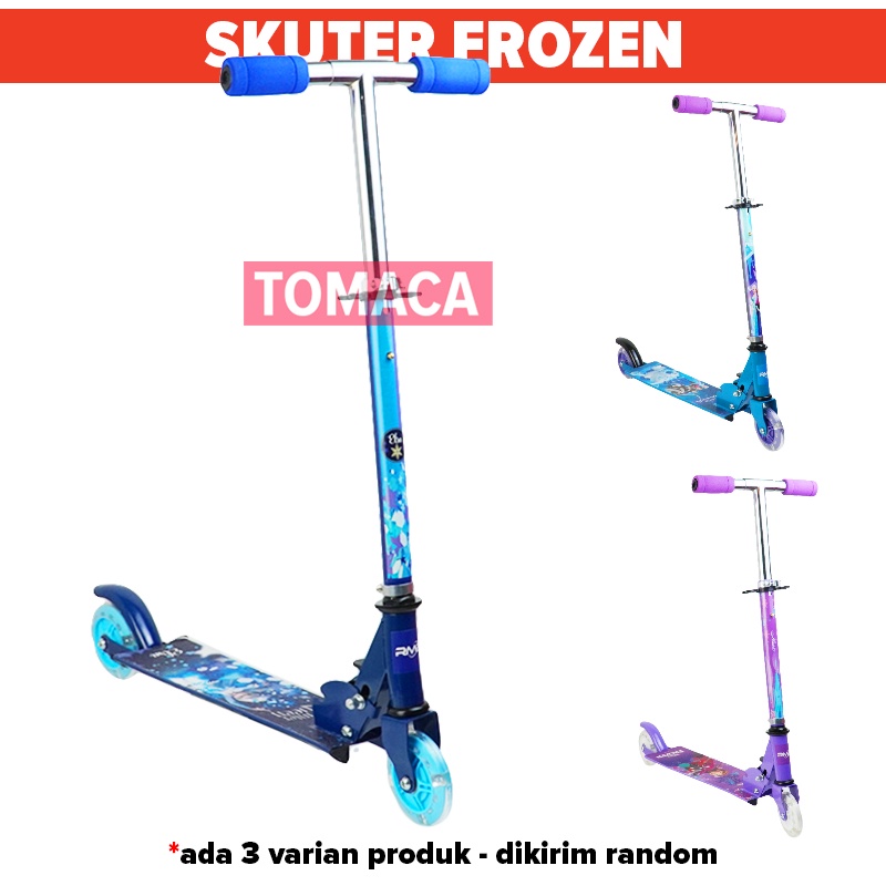 Mainan Scooter Skuter Anak Otoped Element Roda Dua 2 Elsa Putri Disney Frozen Princes Karakter