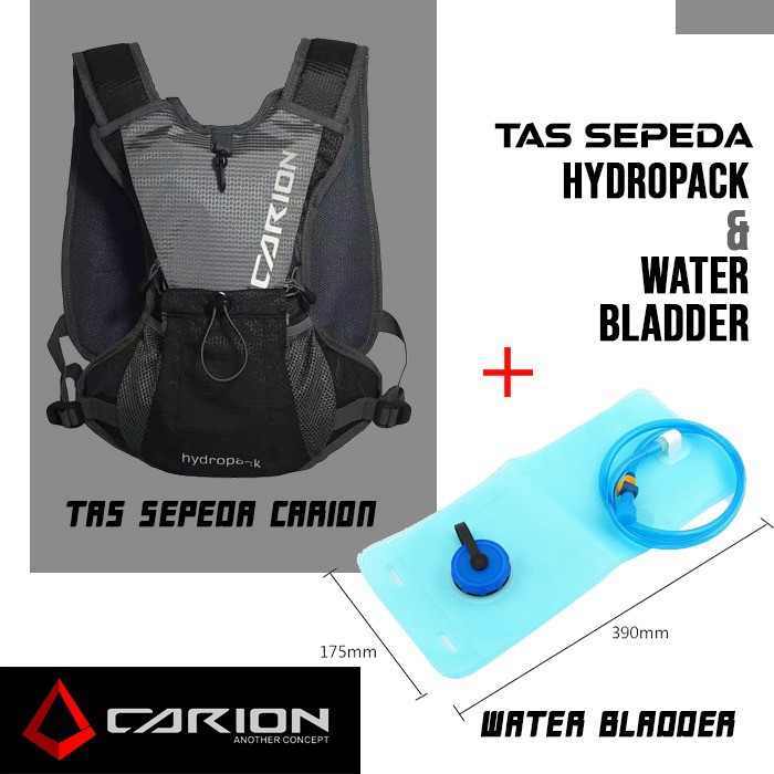 Tas Sepeda Original Carion Plus Waterbladder Hitam
