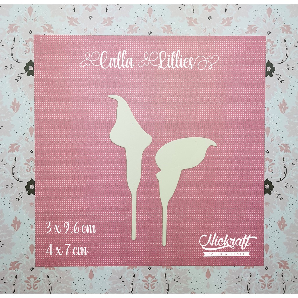 

CALLA LILLIES - Bahan Scrapbook / Bunga Kertas