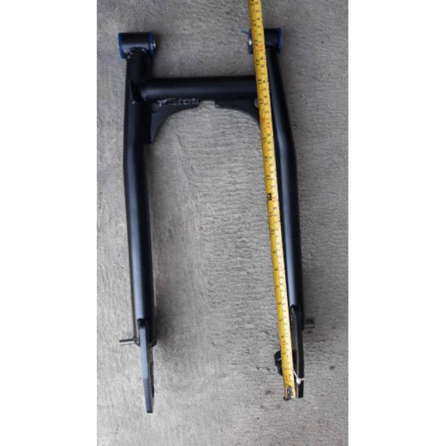 Arm custom w175  pipa bulat besi tebal hitam