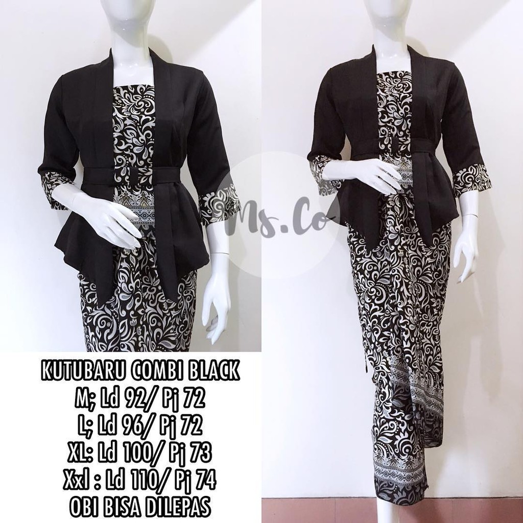 Kebaya Modern / Setelan Kebaya Pesta / Kebaya Combi Elnira Aneka Warna Combinasi